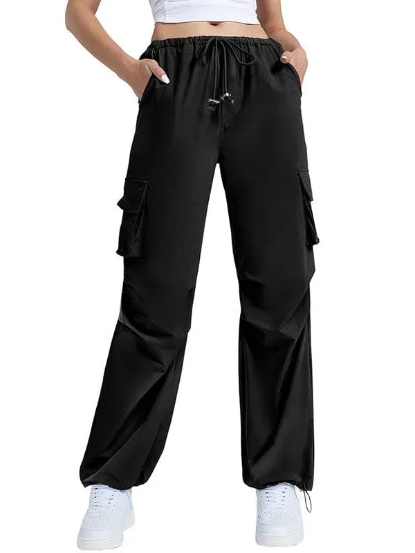American Vintage High-Waisted Wide Leg Pants With Multi-Pockets
