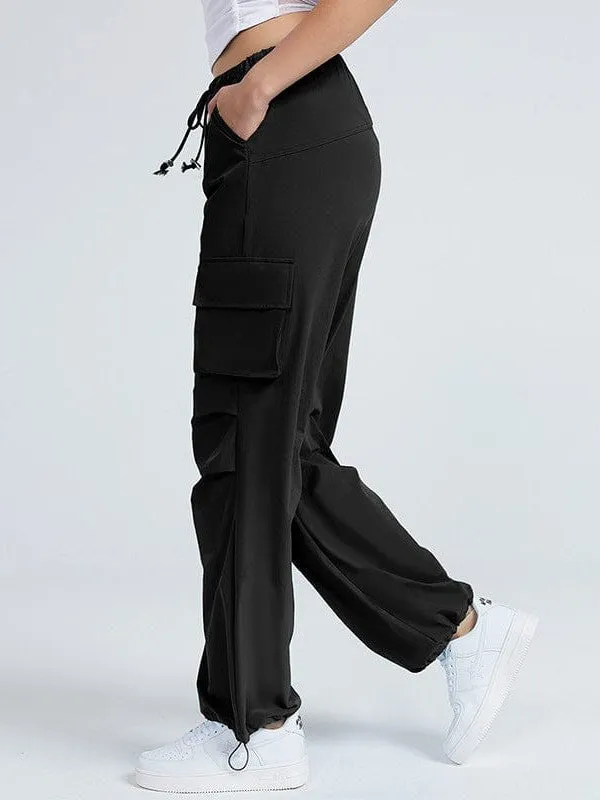American Vintage High-Waisted Wide Leg Pants With Multi-Pockets