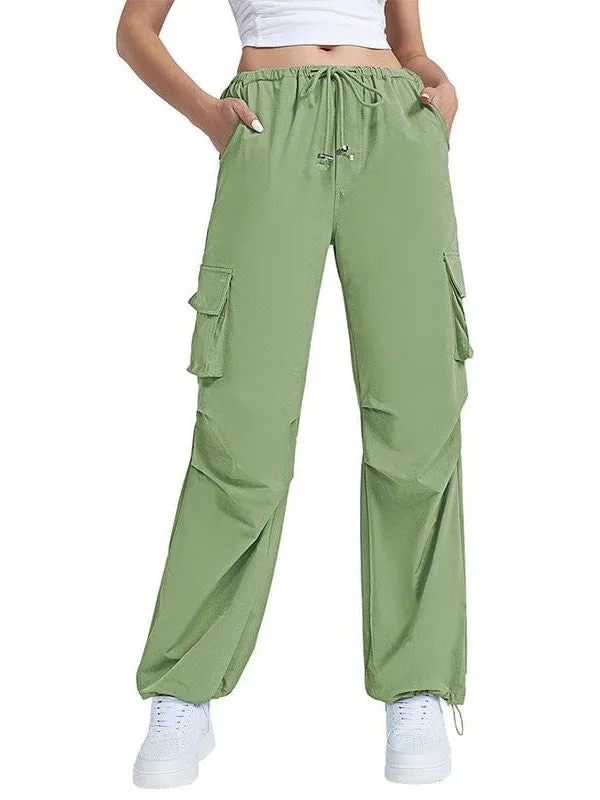 American Vintage High-Waisted Wide Leg Pants With Multi-Pockets