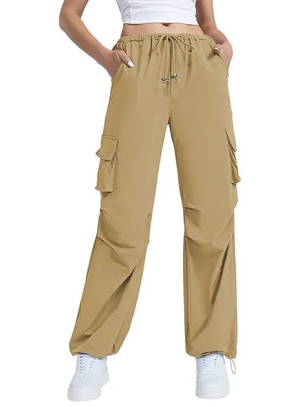 American Vintage High-Waisted Wide Leg Pants With Multi-Pockets