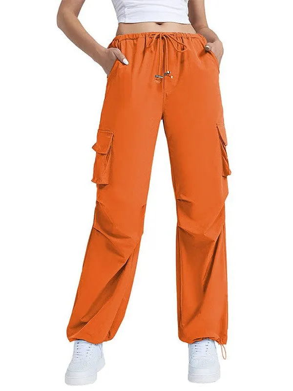 American Vintage High-Waisted Wide Leg Pants With Multi-Pockets