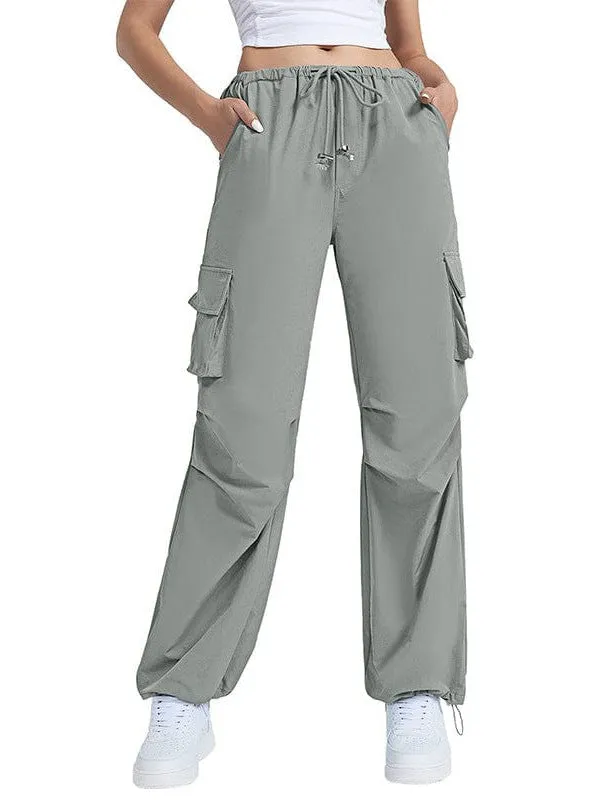 American Vintage High-Waisted Wide Leg Pants With Multi-Pockets