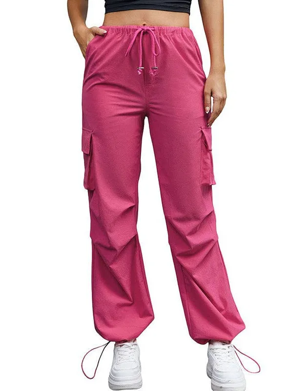 American Vintage High-Waisted Wide Leg Pants With Multi-Pockets
