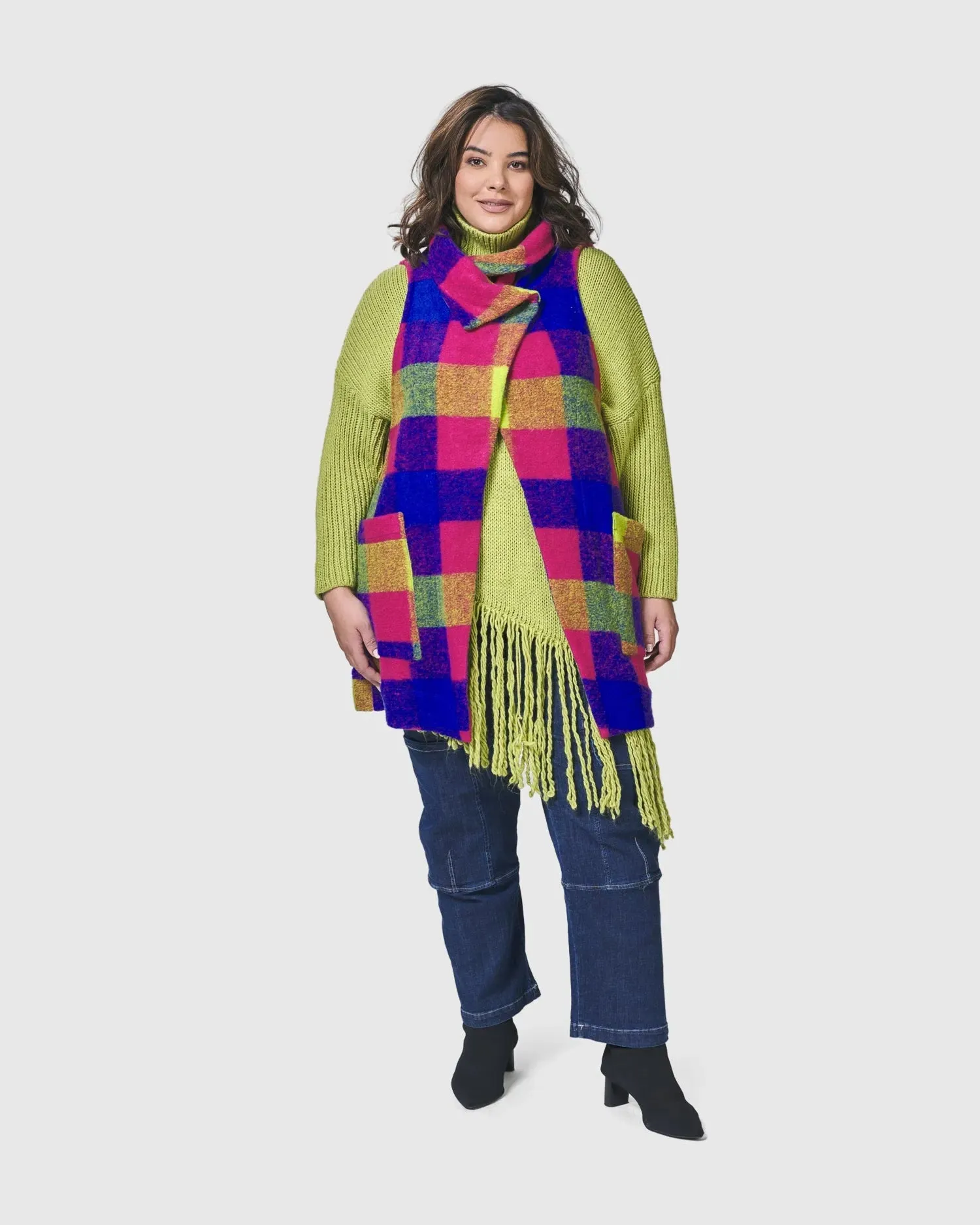 Bright Lights, Big City Vest, Checkered