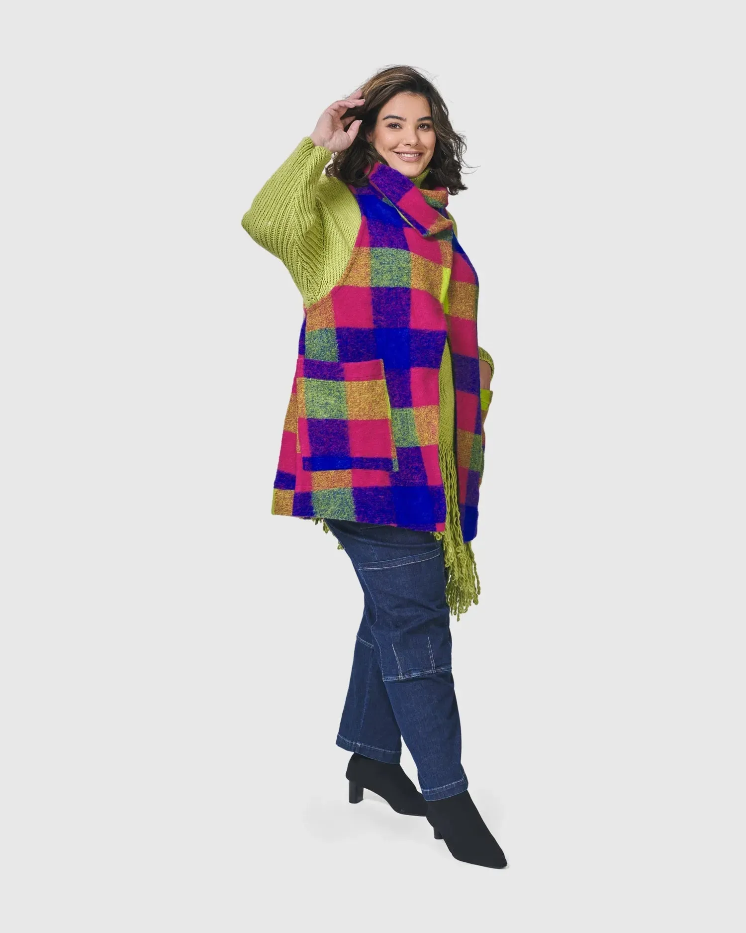 Bright Lights, Big City Vest, Checkered