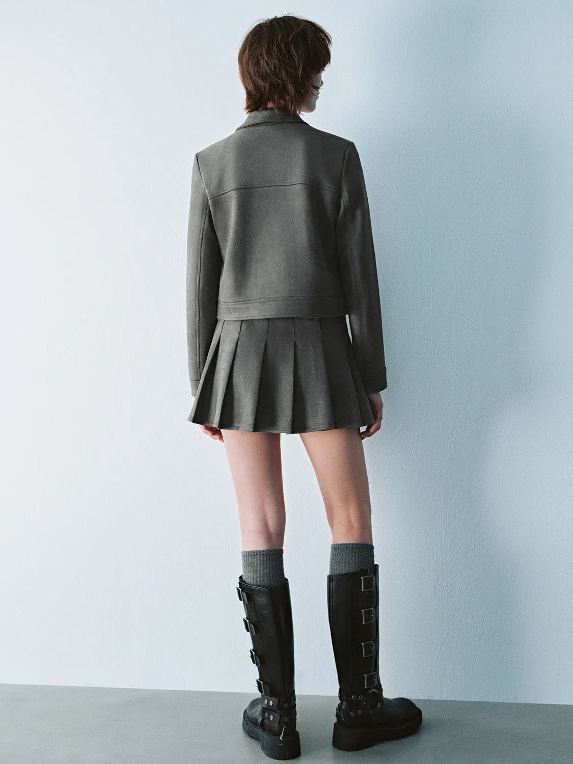 Cropped Press Button Jackets