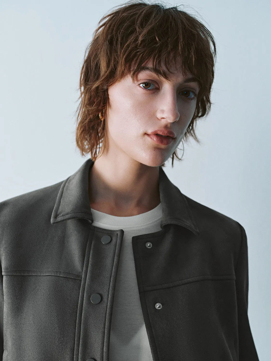 Cropped Press Button Jackets