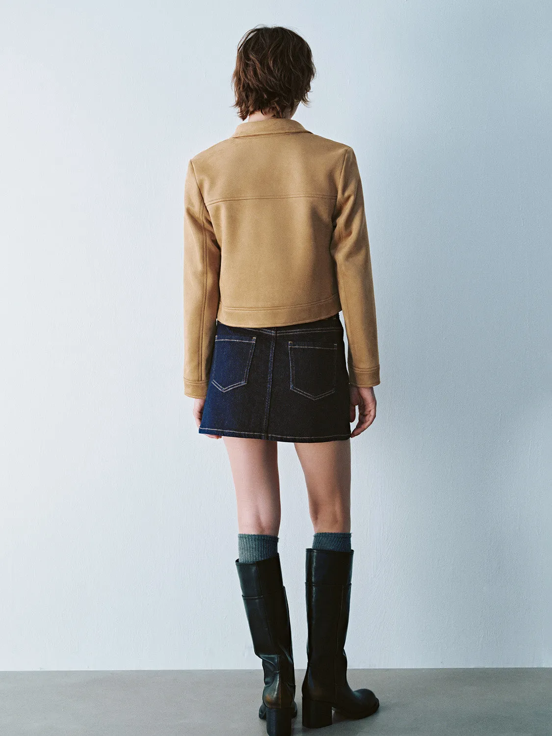 Cropped Press Button Jackets