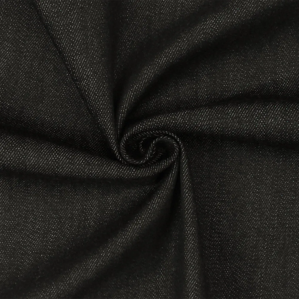 Dark Navy 12 oz. Famous Maker Stretch Spandex Cotton Denim Woven Fabric