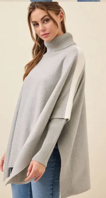 Elevated Contrast Stripe Sweater