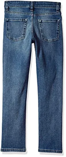 Essentials Kids Boys Stretch Slim-Fit Jeans, Kumo Dark Wash, 6 Husky