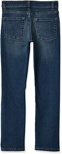 Essentials Kids Boys Stretch Slim-Fit Jeans, Kumo Dark Wash, 6 Husky