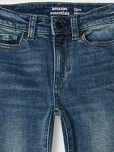 Essentials Kids Boys Stretch Slim-Fit Jeans, Kumo Dark Wash, 6 Husky