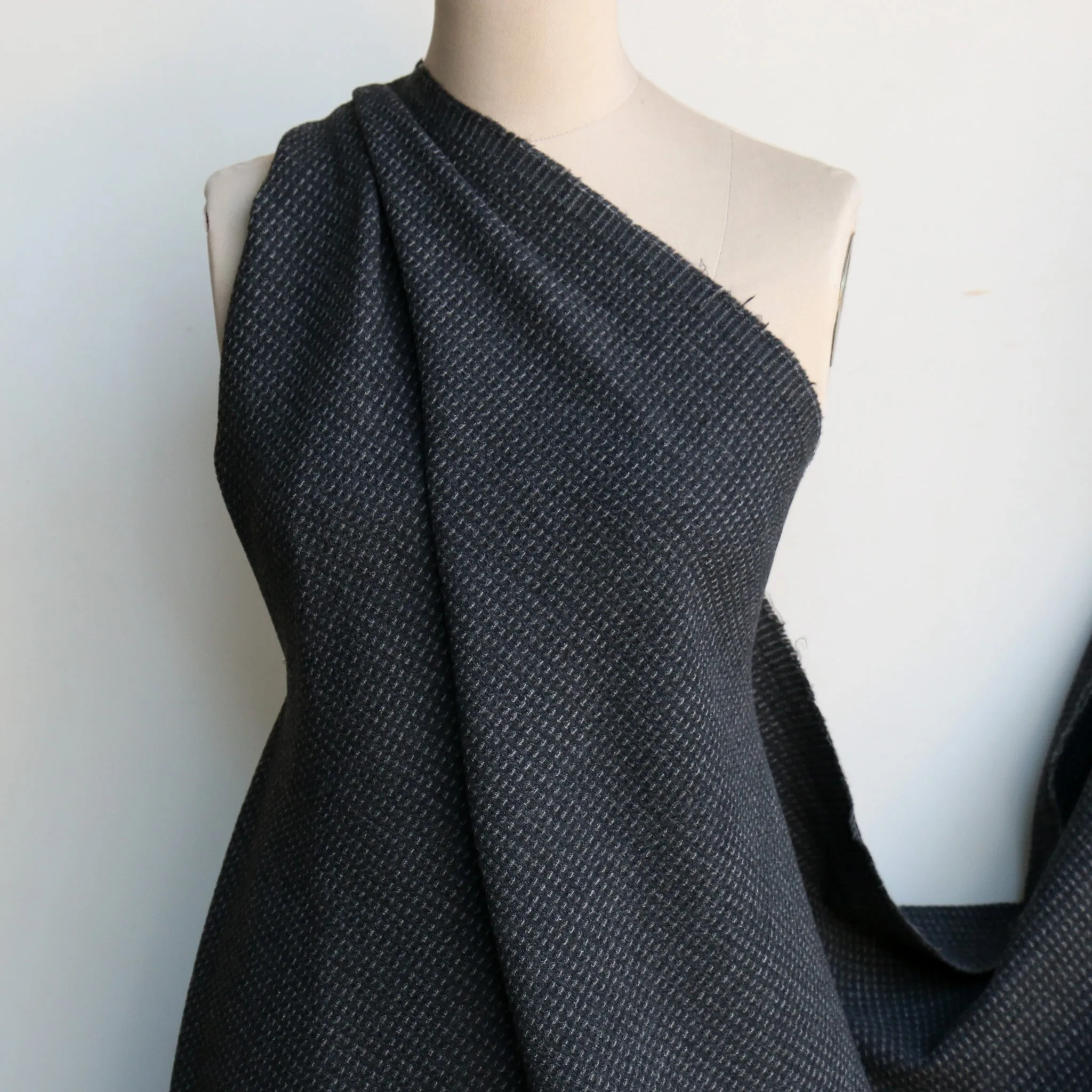 Falcone Grey Textured Wool
