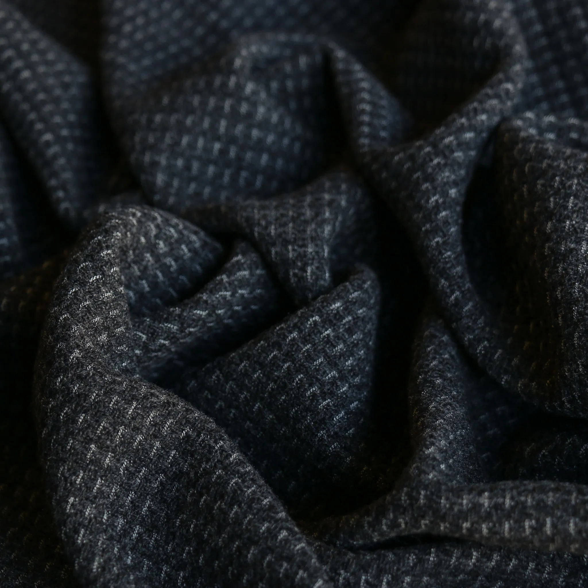 Falcone Grey Textured Wool