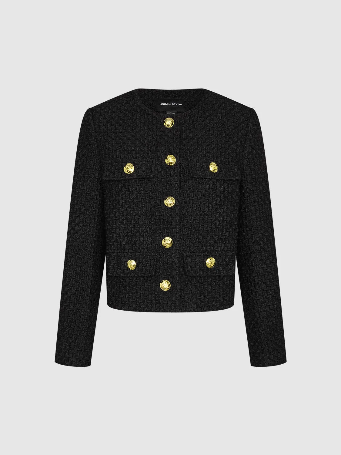 Golden Button Regular Tweed Jackets