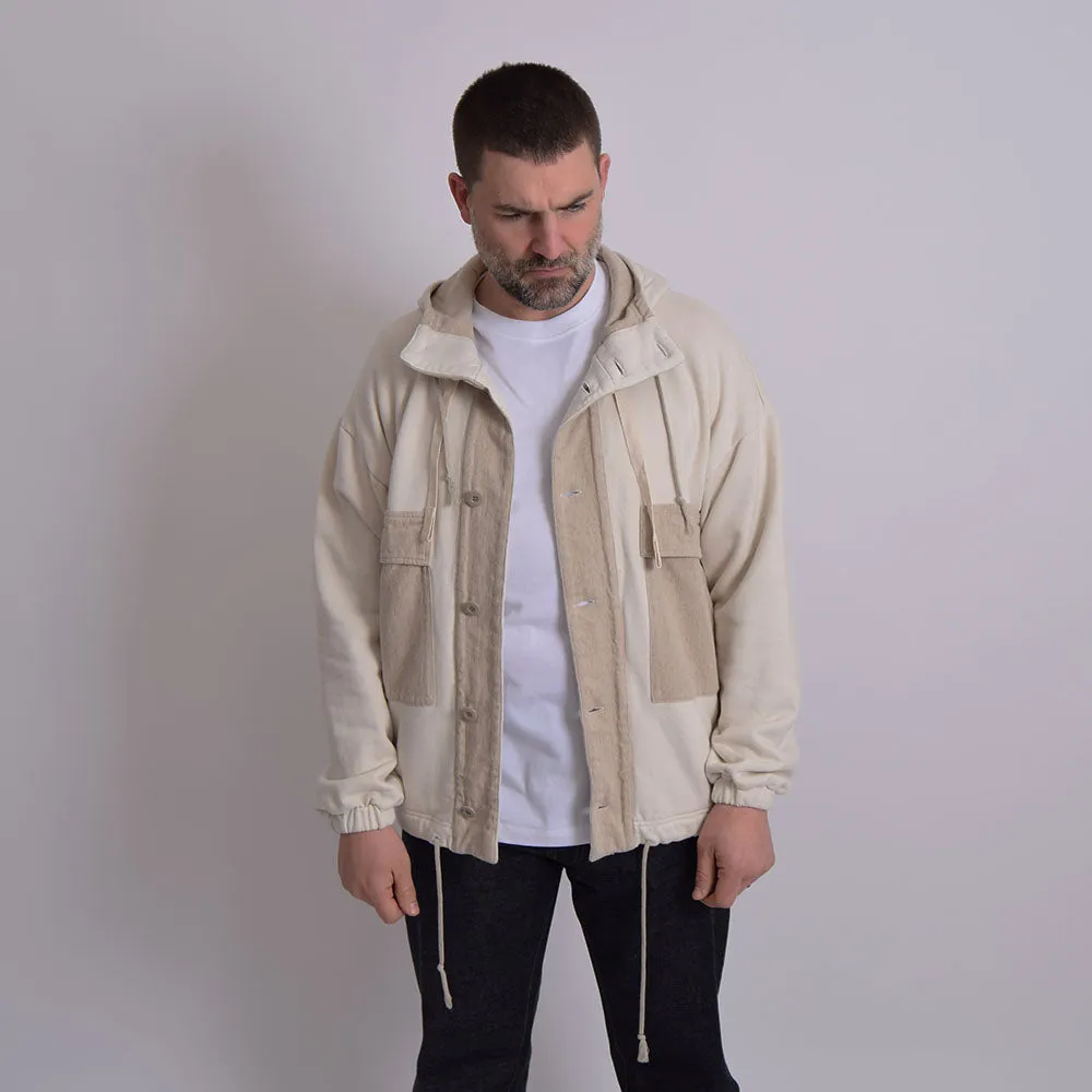 Gypsy & Sons Ivory Himalaya Sweatshirt Jacket