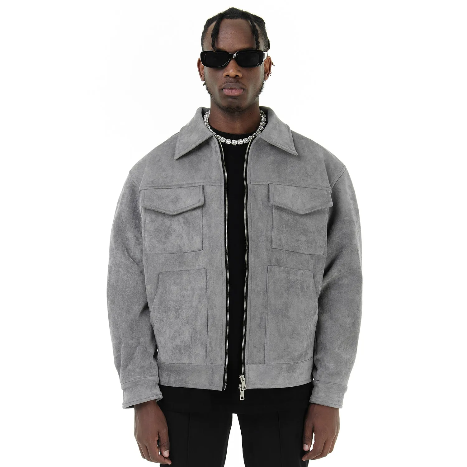 JP Urban Vintage Suede Cargo Jacket