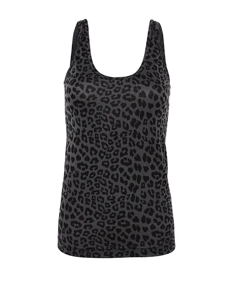 Maya Scoop Tank - Charcoal Grey