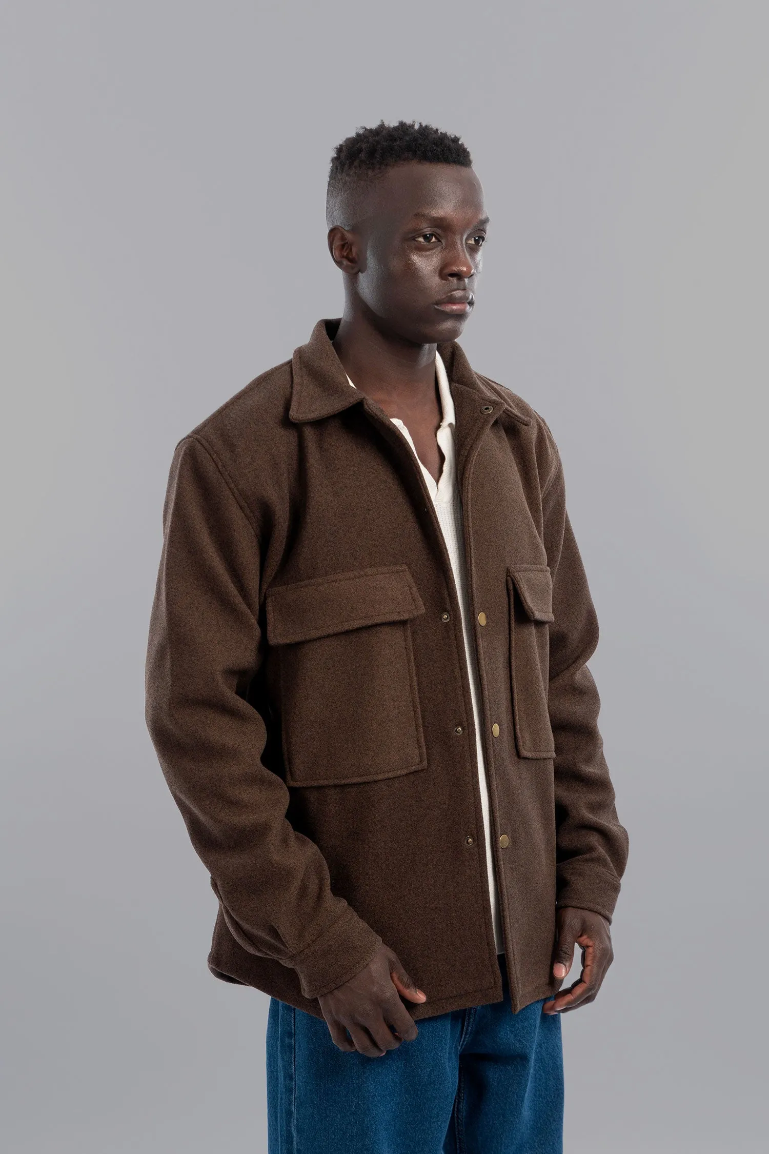 Men Wool Overshirt - Mitcha Label