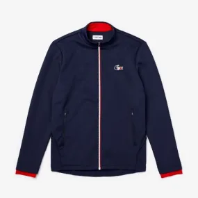 Men's Lacoste Sport Jeux Olympiques Bi-Material Zippered Jacket - Sh7641