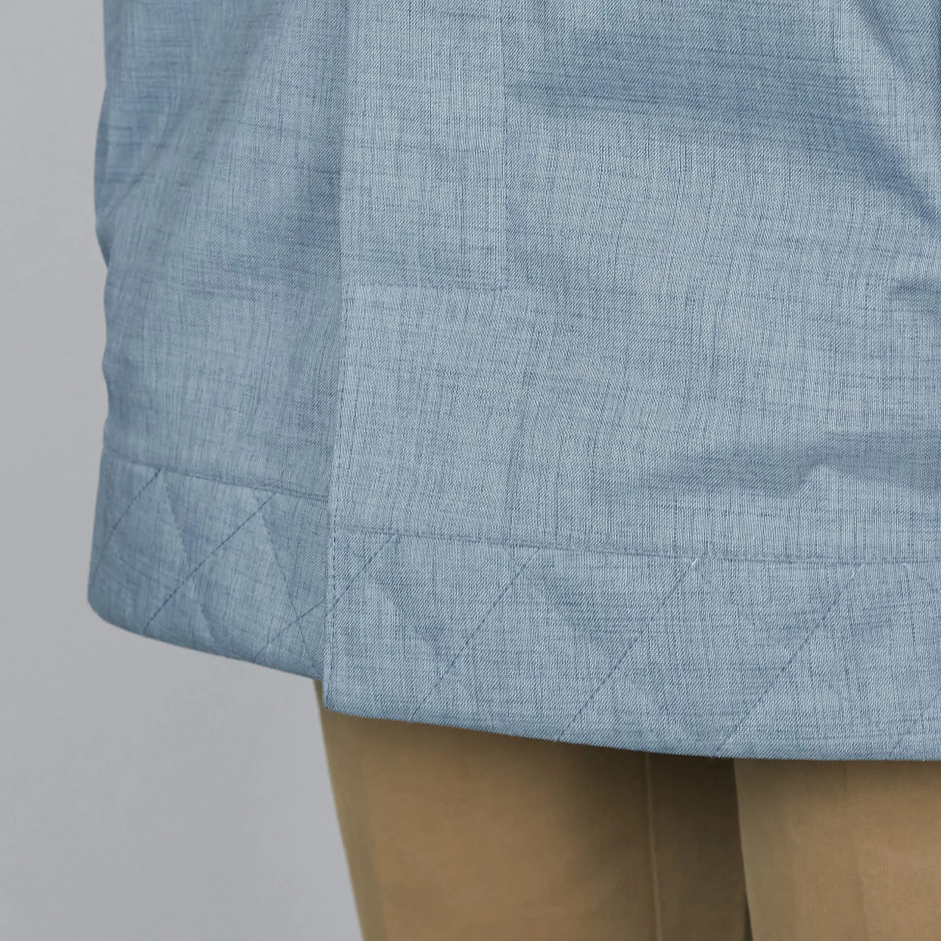 Norwegian Rain Caban Single Breasted Rain Coat Light Blue