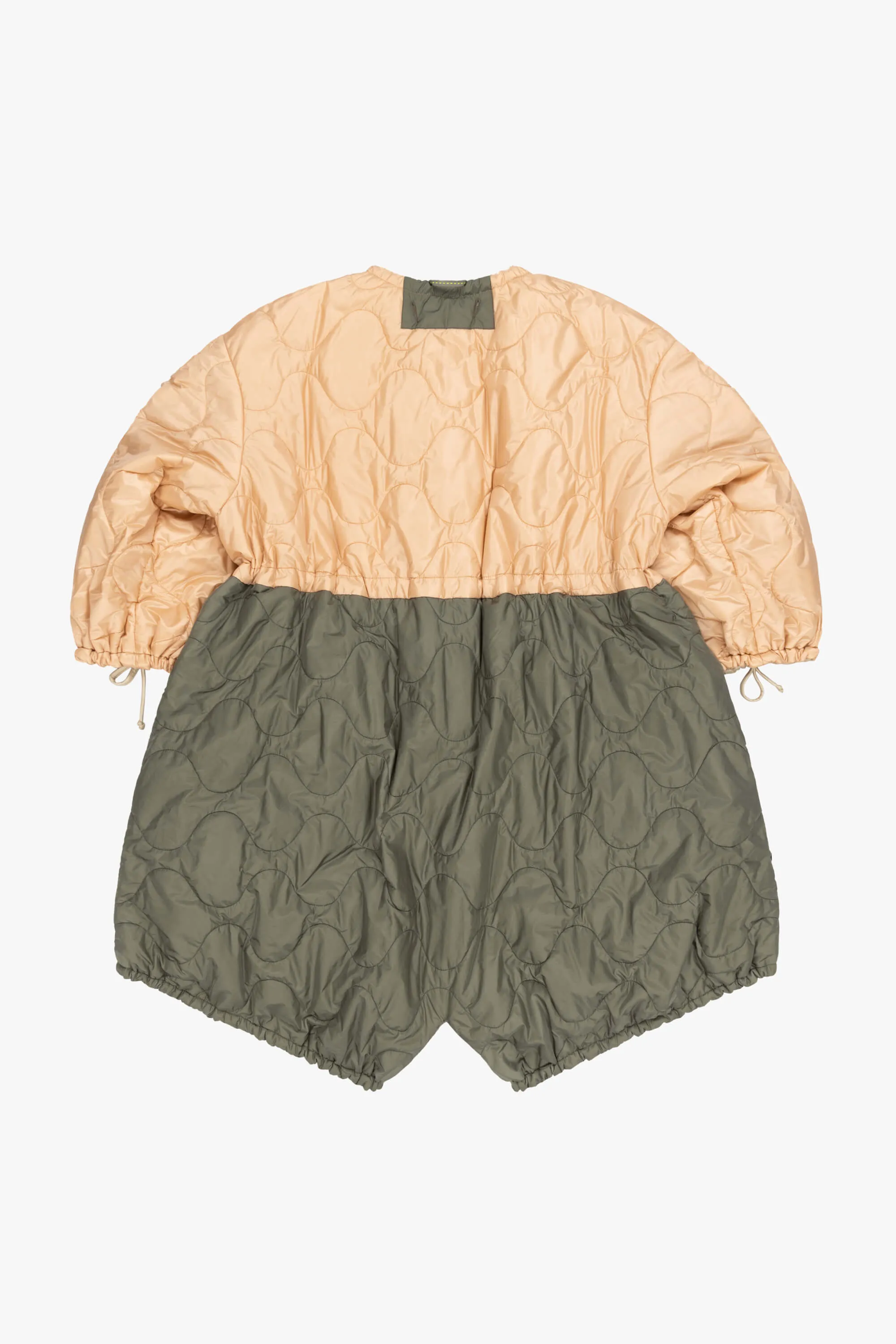 Parachute Quilt Parka - Soft Peach / Oyster