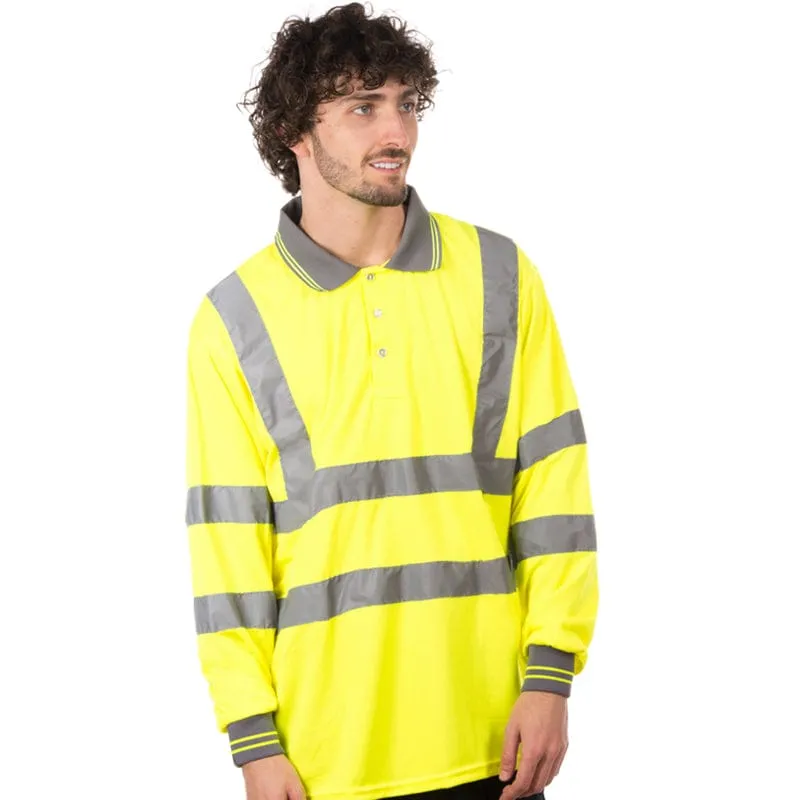 Portwest Hi-Vis Long Sleeved Polo S277