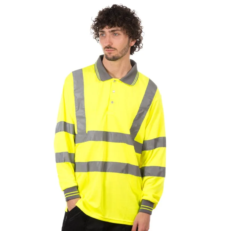 Portwest Hi-Vis Long Sleeved Polo S277