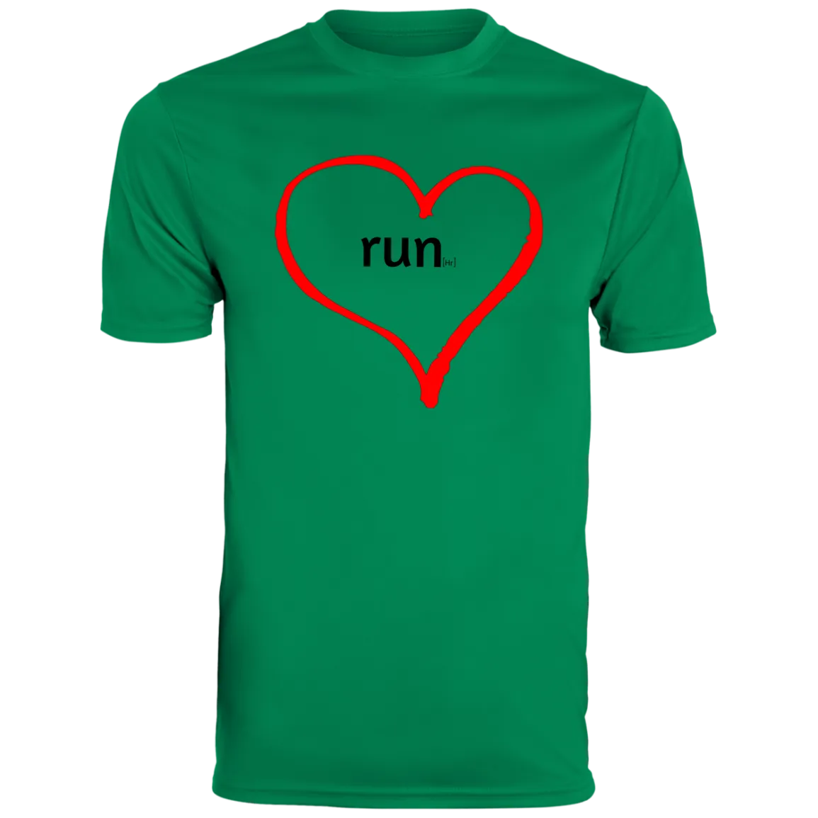 Run Heart - Men's Moisture-Wicking Tee