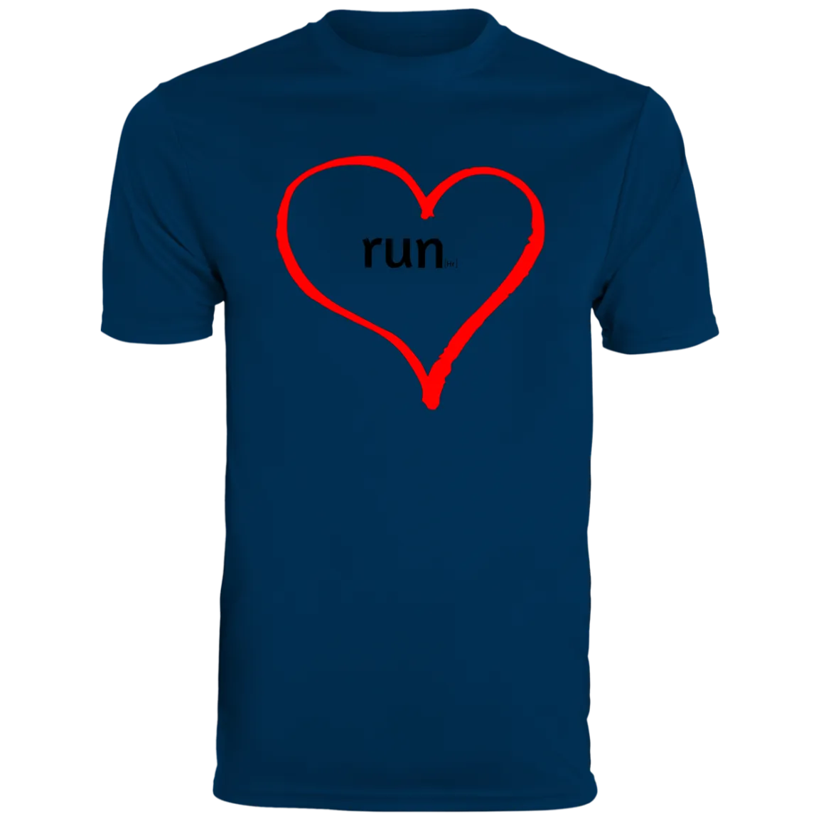 Run Heart - Men's Moisture-Wicking Tee