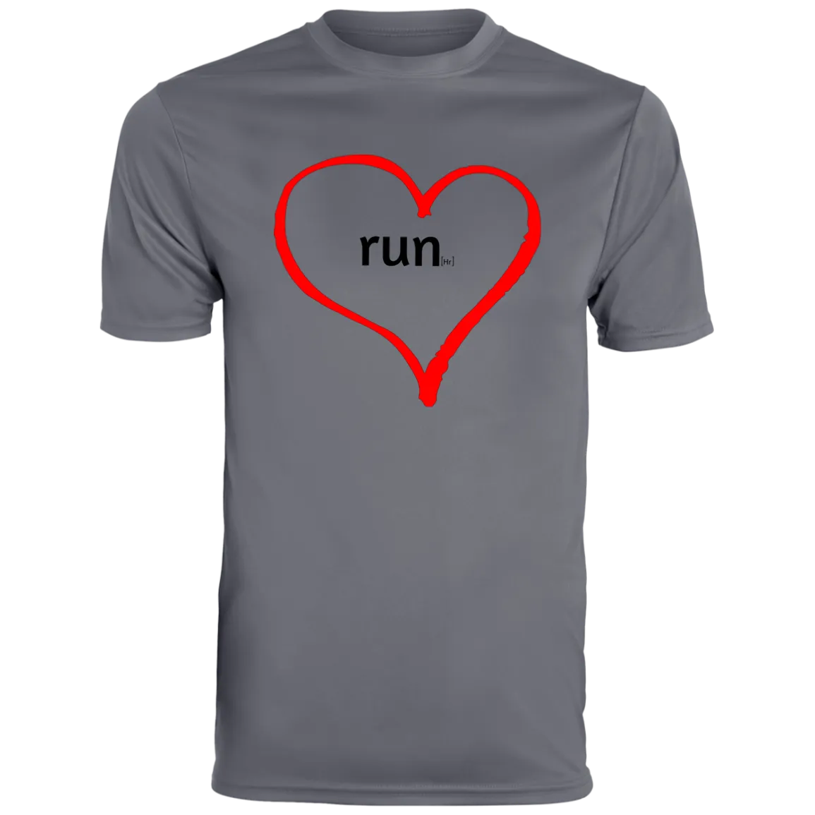 Run Heart - Men's Moisture-Wicking Tee