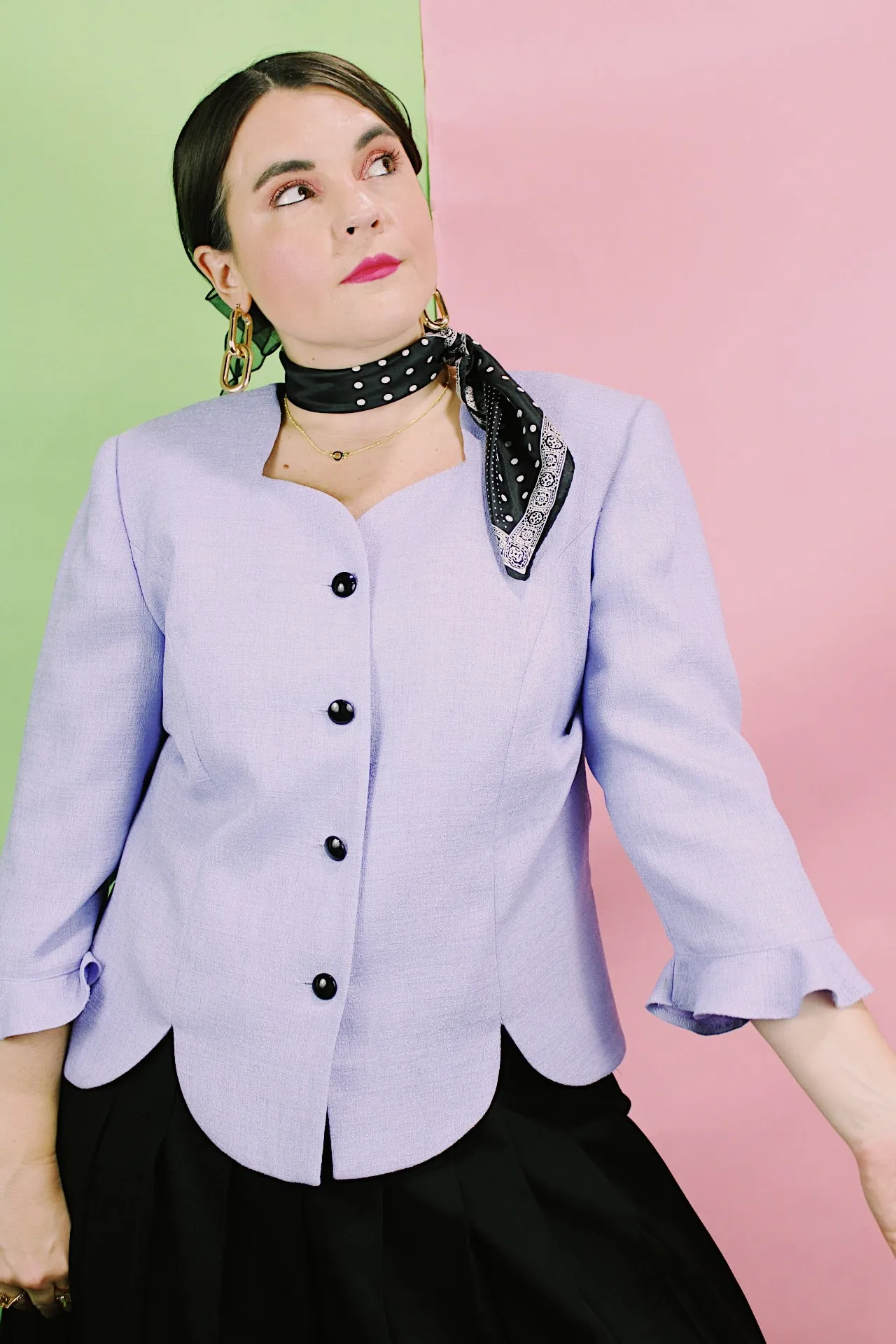 Scalloped Edge Blazer