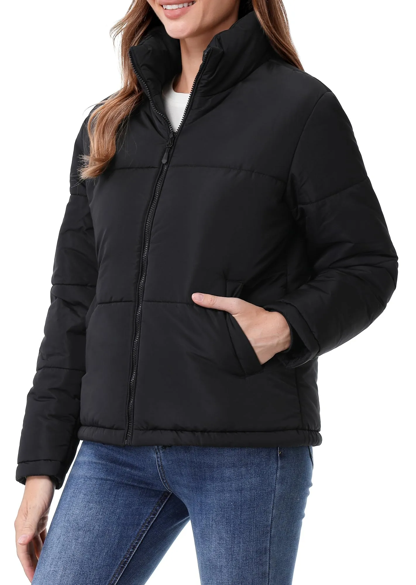 TDYPCI Women's Waterproof Puffer Jacket