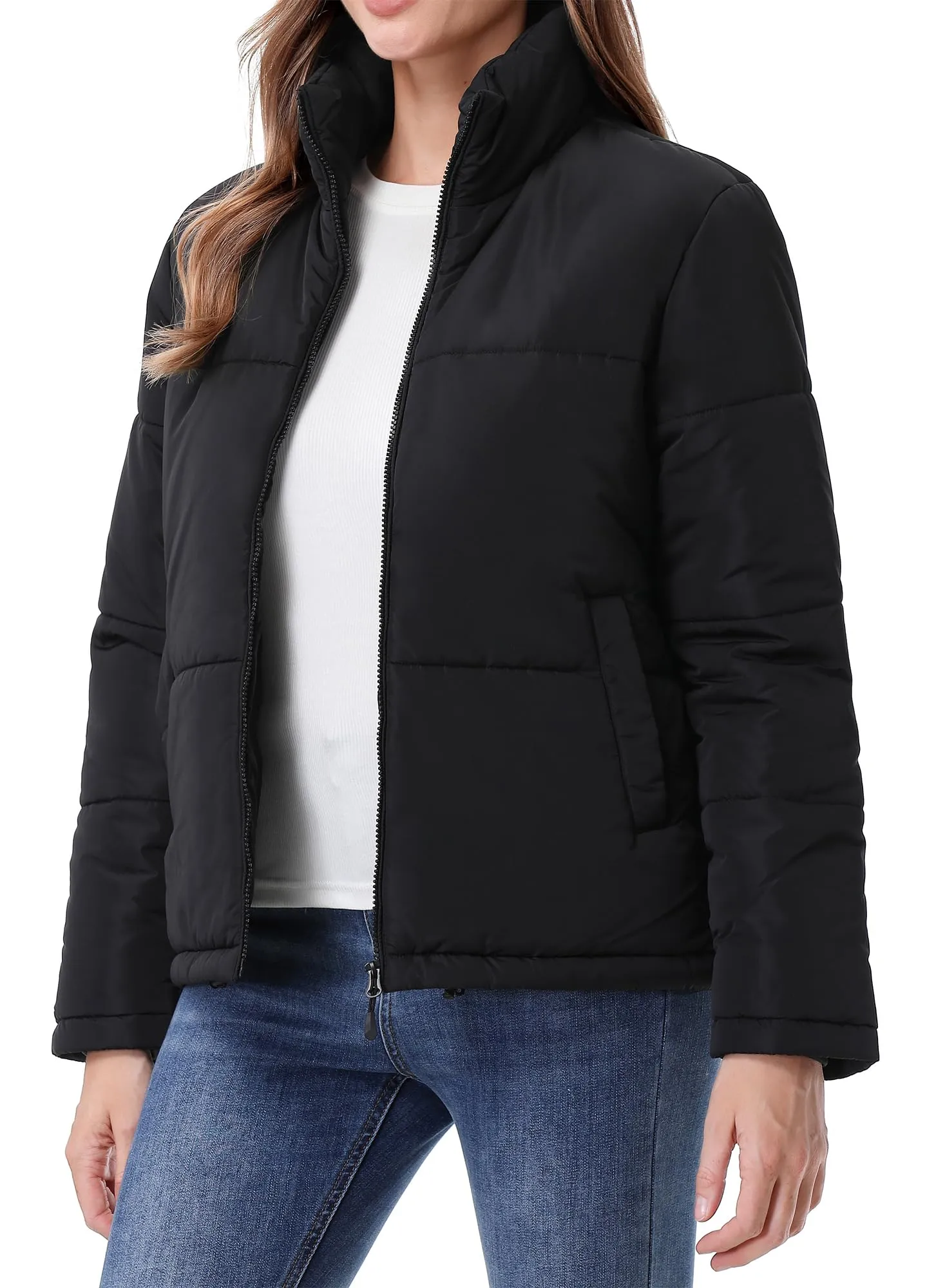 TDYPCI Women's Waterproof Puffer Jacket