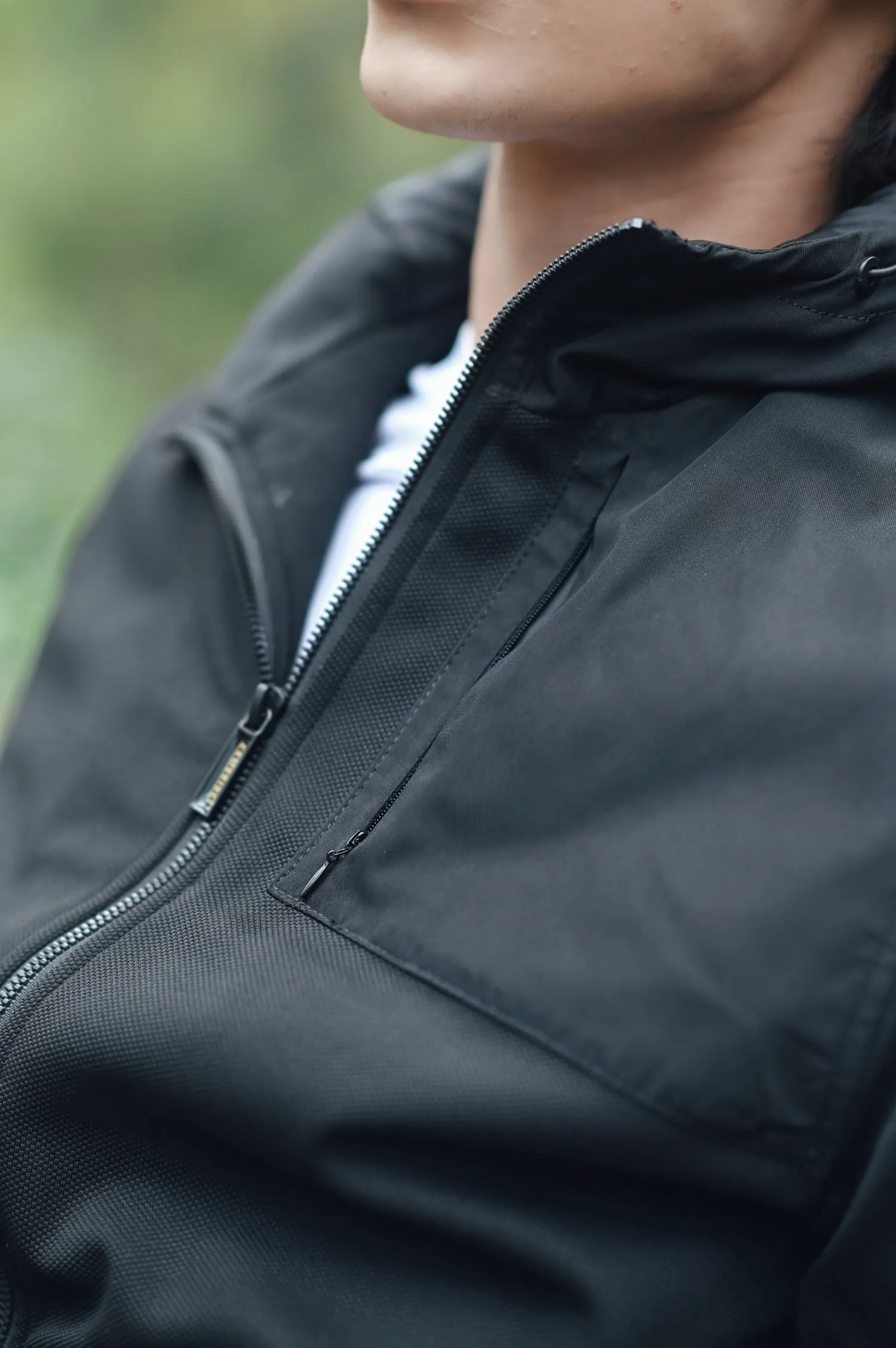 Textured Hood Jacket
