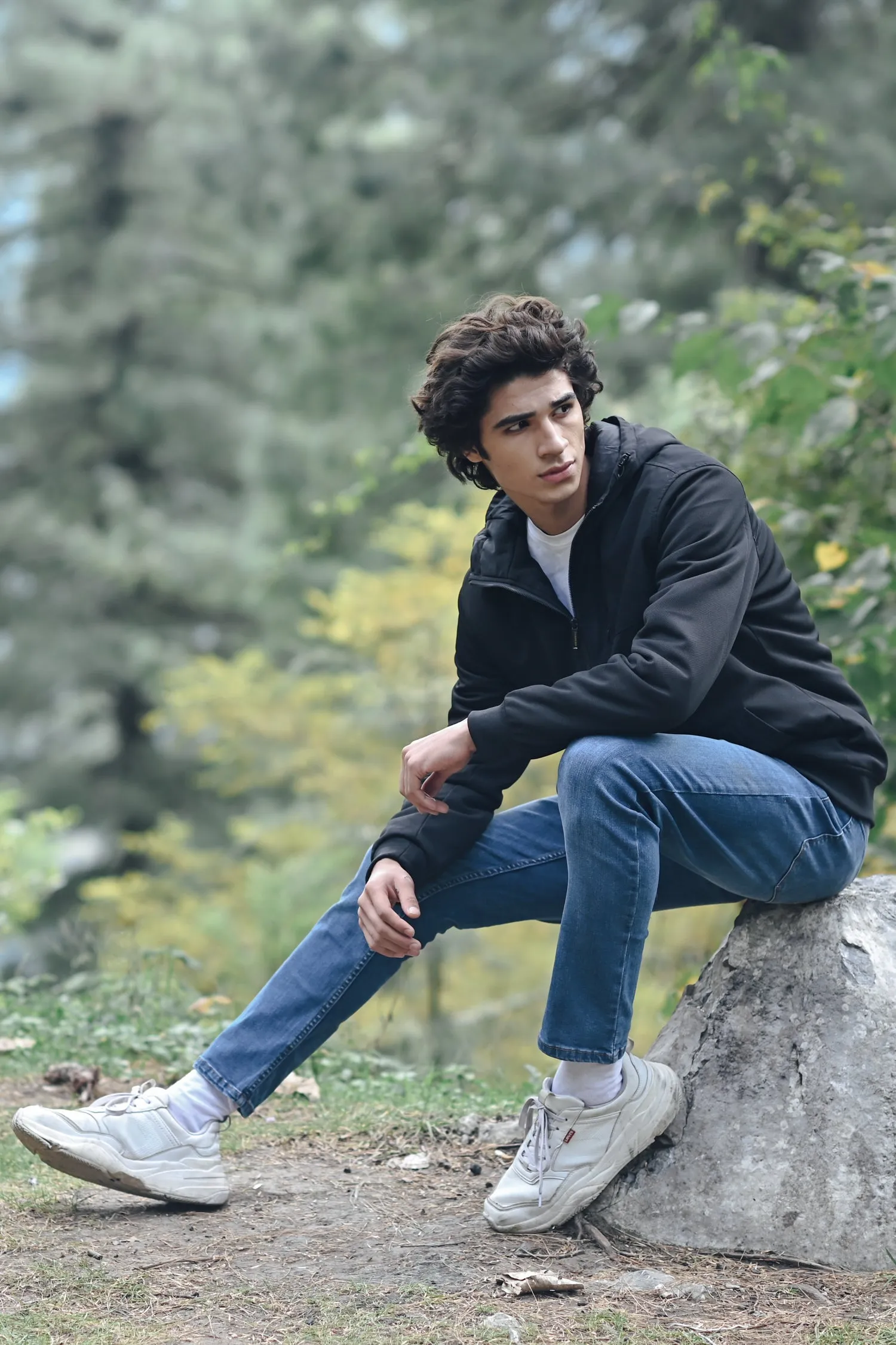 Textured Hood Jacket