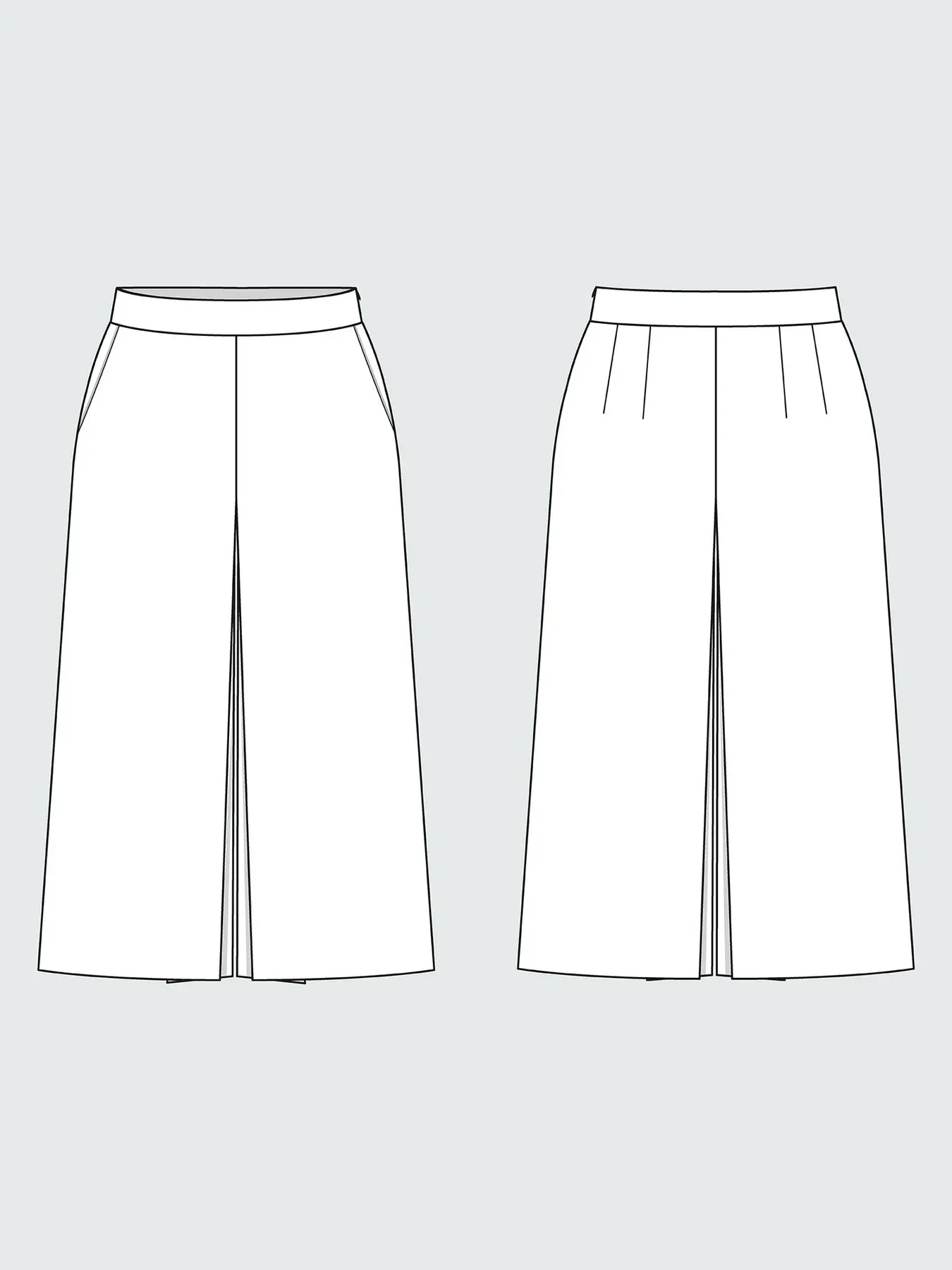 THE ASSEMBLY LINE • Culottes Sewing Pattern (XS - L)
