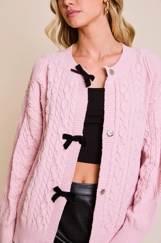 Tracy Bow Cardigan
